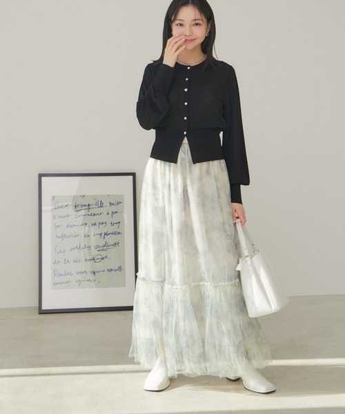 VIS（ビス）の「【UVケア】色々釦カーディガン（カーディガン/ボレロ・レディース・グリーン系その他/ブラウン/ブラック/ホワイト系その他5・FREE）」の20枚目の写真