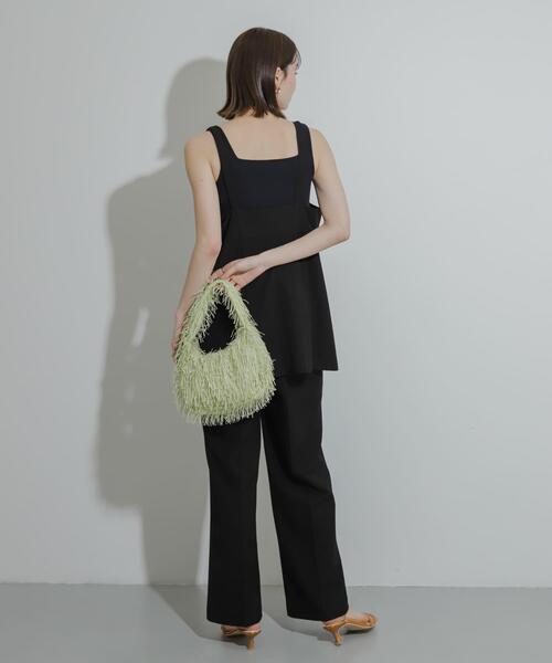 SENSE OF PLACE by URBAN RESEARCH(センスオブプレイスバイアーバンリサーチ)の「スリットキャミソールトップ(その他トップス・レディース・グレー/ブラック/ベージュ・ONE)」の4枚目の写真