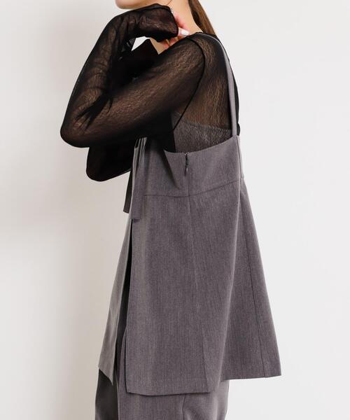 SENSE OF PLACE by URBAN RESEARCH(センスオブプレイスバイアーバンリサーチ)の「スリットキャミソールトップ(その他トップス・レディース・グレー/ブラック/ベージュ・ONE)」の17枚目の写真