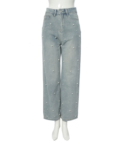 fifth(フィフス)の「パールストレートデニム(デニムパンツ・レディース・ブルー・S/M/L)」の6枚目の写真