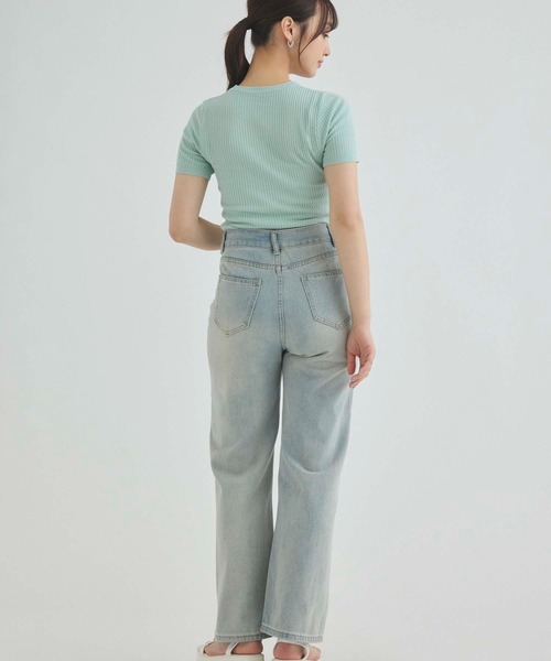 fifth(フィフス)の「パールストレートデニム(デニムパンツ・レディース・ブルー・S/M/L)」の21枚目の写真