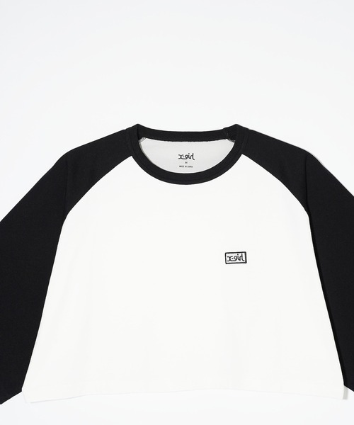 X-girl（エックスガール）の「BOX LOGO B/B TEE（Tシャツ/カットソー・レディース・ホワイト/ベージュ/ネイビー・S/M）」の16枚目の写真
