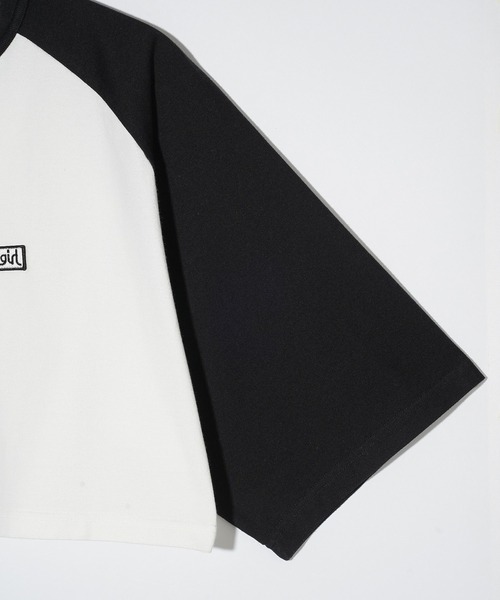 X-girl（エックスガール）の「BOX LOGO B/B TEE（Tシャツ/カットソー・レディース・ホワイト/ベージュ/ネイビー・S/M）」の18枚目の写真