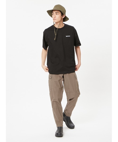 'JAPAN LIMITED' バックプリント ベーシックロゴ Ｔシャツ（オーバーサイズフィット）（Tシャツ/カットソー）｜Barbour（バブアー）