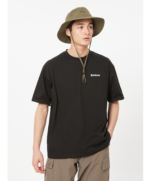 'JAPAN LIMITED' バックプリント ベーシックロゴ Ｔシャツ（オーバーサイズフィット）（Tシャツ/カットソー）｜Barbour（バブアー）