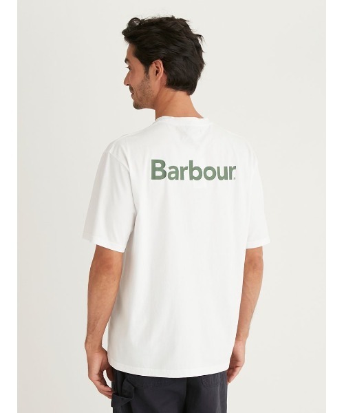 'JAPAN LIMITED' バックプリント ベーシックロゴ Ｔシャツ（オーバーサイズフィット）（Tシャツ/カットソー）｜Barbour（バブアー）