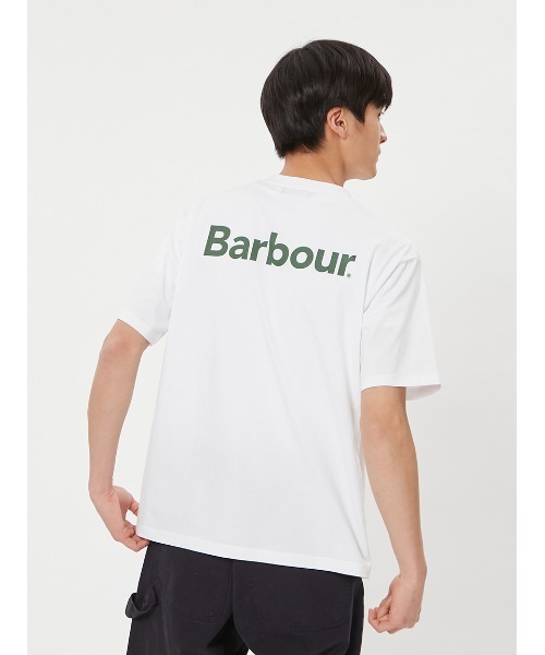 'JAPAN LIMITED' バックプリント ベーシックロゴ Ｔシャツ（オーバーサイズフィット）（Tシャツ/カットソー）｜Barbour（バブアー）