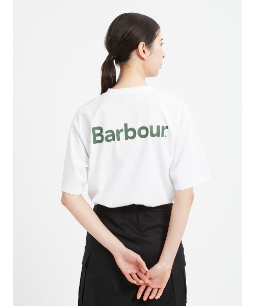 'JAPAN LIMITED' バックプリント ベーシックロゴ Ｔシャツ（オーバーサイズフィット）（Tシャツ/カットソー）｜Barbour（バブアー）