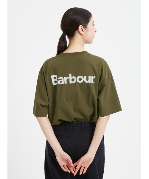 'JAPAN LIMITED' バックプリント ベーシックロゴ Ｔシャツ（オーバーサイズフィット）（Tシャツ/カットソー）｜Barbour（バブアー）