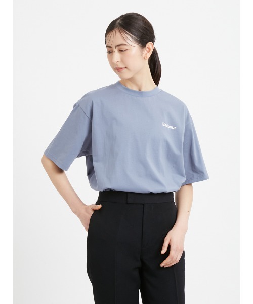 'JAPAN LIMITED' バックプリント ベーシックロゴ Ｔシャツ（オーバーサイズフィット）（Tシャツ/カットソー）｜Barbour（バブアー）