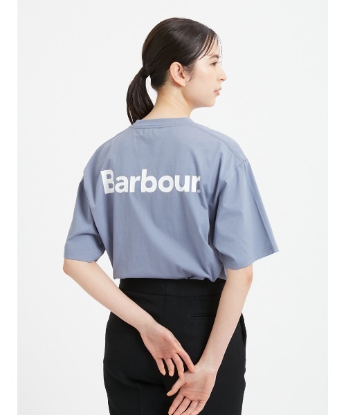'JAPAN LIMITED' バックプリント ベーシックロゴ Ｔシャツ（オーバーサイズフィット）（Tシャツ/カットソー）｜Barbour（バブアー）