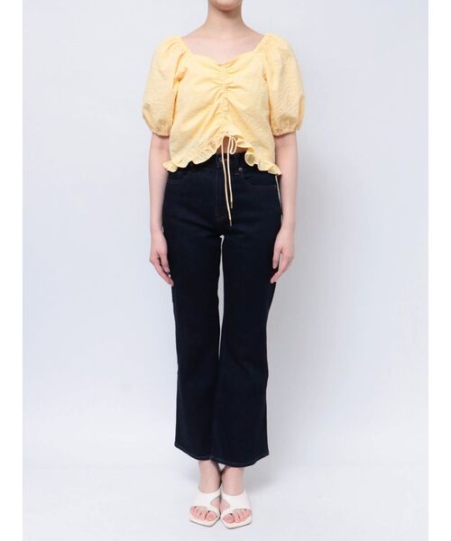 CALNAMUR（カルナムール）の「2WAYギャザーブラウス（シャツ/ブラウス・レディース・ブラック/イエロー/グリーン・FREE）」の16枚目の写真