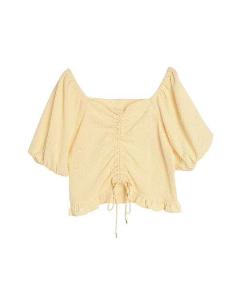 CALNAMUR（カルナムール）の「2WAYギャザーブラウス（シャツ/ブラウス・レディース・ブラック/イエロー/グリーン・FREE）」の22枚目の写真