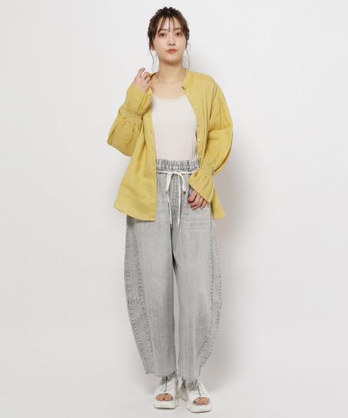 niko and...（ニコアンド）の「レーステレコタンクトップ（タンクトップ・レディース・ブラック/アイボリー/グレー・LARGE/MEDIUM）」の6枚目の写真