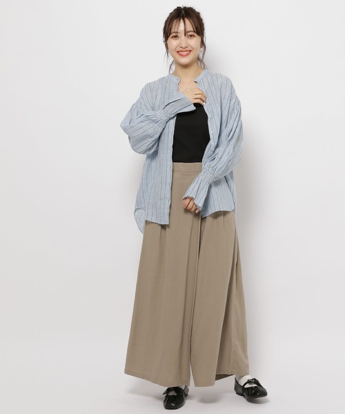 niko and...（ニコアンド）の「レーステレコタンクトップ（タンクトップ・レディース・ブラック/アイボリー/グレー・LARGE/MEDIUM）」の9枚目の写真