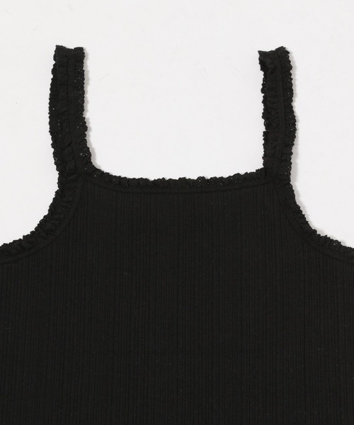 niko and...（ニコアンド）の「レーステレコタンクトップ（タンクトップ・レディース・ブラック/アイボリー/グレー・LARGE/MEDIUM）」の13枚目の写真