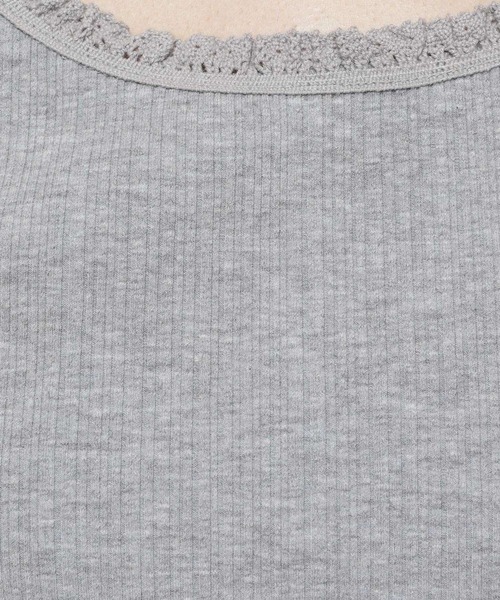 niko and...（ニコアンド）の「レーステレコタンクトップ（タンクトップ・レディース・ブラック/アイボリー/グレー・LARGE/MEDIUM）」の15枚目の写真