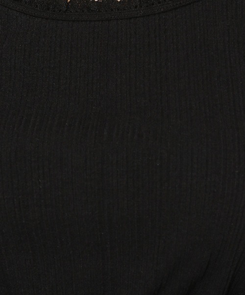 niko and...（ニコアンド）の「レーステレコタンクトップ（タンクトップ・レディース・ブラック/アイボリー/グレー・LARGE/MEDIUM）」の16枚目の写真