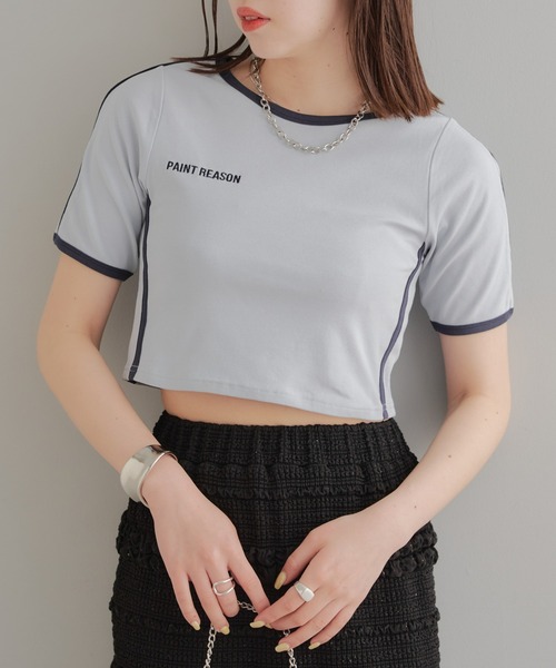 Chico(チコ)の「ライン配色胸刺繍T(Tシャツ/カットソー・レディース・ホワイト/ブルー/ブラック・FREE)」の17枚目の写真