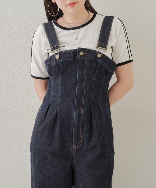 Chico(チコ)の「ライン配色胸刺繍T(Tシャツ/カットソー・レディース・ホワイト/ブルー/ブラック・FREE)」の10枚目の写真