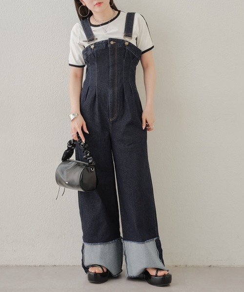 Chico(チコ)の「ライン配色胸刺繍T(Tシャツ/カットソー・レディース・ホワイト/ブルー/ブラック・FREE)」の11枚目の写真