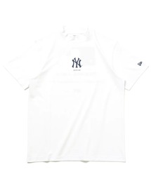 【NEW ERA】GOLF 半袖 ミッドネック Tシャツ MLB ニューヨーク・ヤンキース ホワイト