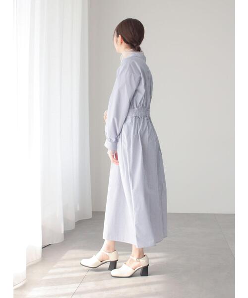 Te chichi TERRASSE（テチチテラス）の「スキッパーシャツワンピース（ワンピース・レディース・ブルー/グリーン/ネイビー・F）」の13枚目の写真