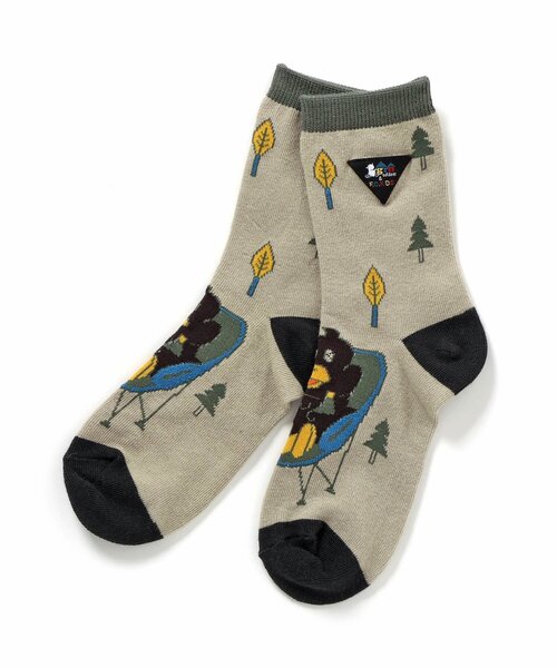 F.O.KIDS(エフオーキッズ)の「DUCKROW SOX(ソックス/靴下・キッズ・オレンジ/イエロー/カーキ・24/21/15 /18)」の1枚目の写真