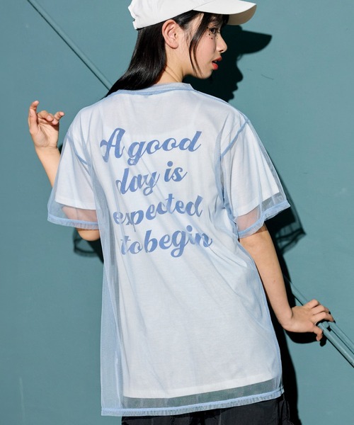 BISKEE(ビスキー)の「チュールTシャツ&ビッグTシャツセット(140㎝~160㎝)(Tシャツ/カットソー・キッズ・ブラック/サックスブルー/オフホワイト/ブラック系その他・140cm/150cm/160cm/130cm)」の4枚目の写真