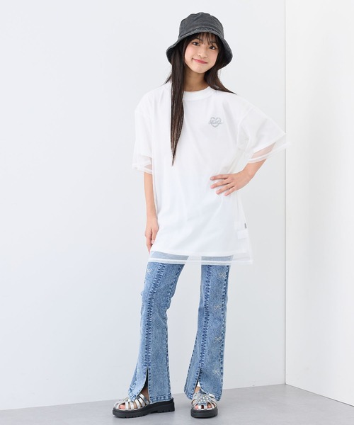 ターチュです！ セール】チュールTシャツ＆ビッグTシャツセット(140㎝～160㎝)（T