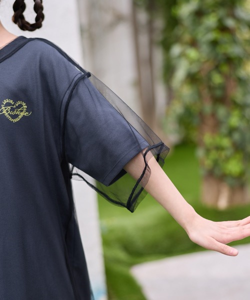 BISKEE(ビスキー)の「チュールTシャツ&ビッグTシャツセット(140㎝~160㎝)(Tシャツ/カットソー・キッズ・ブラック/サックスブルー/オフホワイト/ブラック系その他・140cm/150cm/160cm/130cm)」の16枚目の写真