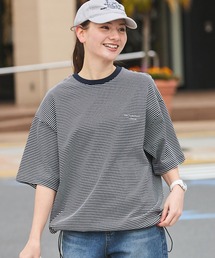 【美品】tamaki niime ペロンT 半袖カットソー ボーダー ブルー 楽天市場】オーガニックコットン ボーダーtシャツ レディース