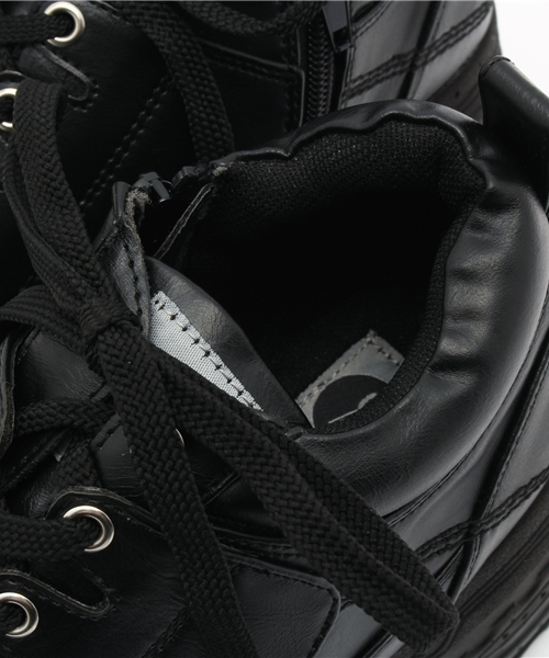 YOSUKE（ヨースケ）の「「YOSUKE/ヨースケ」厚底レースアップスニーカー（スニーカー・レディース・ブラック/ブラック×ホワイト/ホワイト/ブラック系その他/クリアブラック/シルバー/ブルー/レッド/カーキ/グリーン系その他/ライトブルー/ダークグレー・23/24/23.5/22.5/24.5）」の21枚目の写真