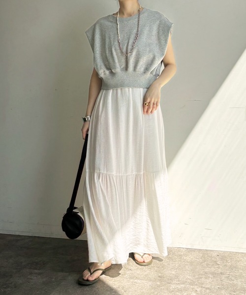 DouDou(ドゥドゥ)の「【SAKURA 企画】【WEB限定】スウェット+キャミワンピースセット(セットアップ・レディース・ミント/ホワイト/ブラック・FREE)」の18枚目の写真
