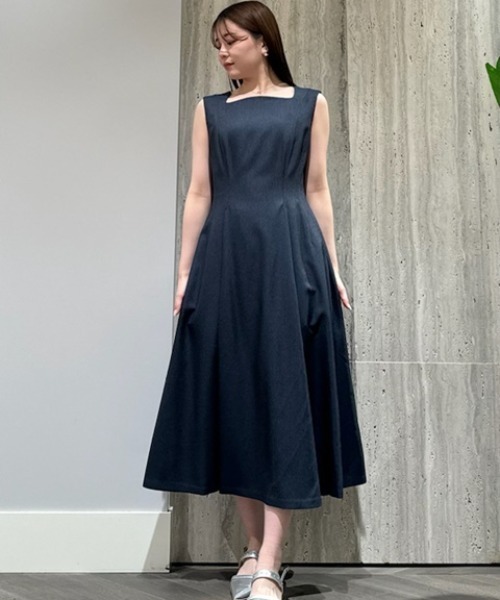 CELFORD(セルフォード)の「スカラカラーノースリーブワンピース(ワンピース・レディース・その他/インディゴブルー/ブルー・38/36/32)」の2枚目の写真