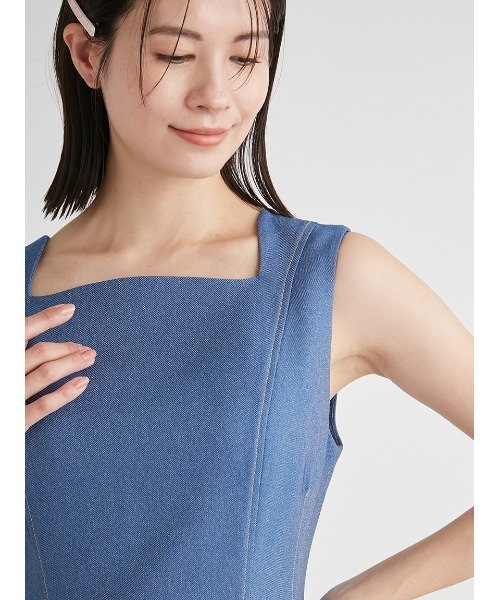 CELFORD(セルフォード)の「スカラカラーノースリーブワンピース(ワンピース・レディース・その他/インディゴブルー/ブルー・38/36/32)」の9枚目の写真