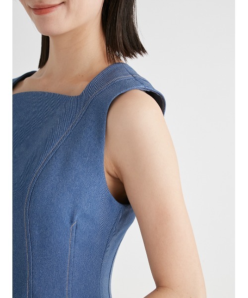 CELFORD(セルフォード)の「スカラカラーノースリーブワンピース(ワンピース・レディース・その他/インディゴブルー/ブルー・38/36/32)」の10枚目の写真