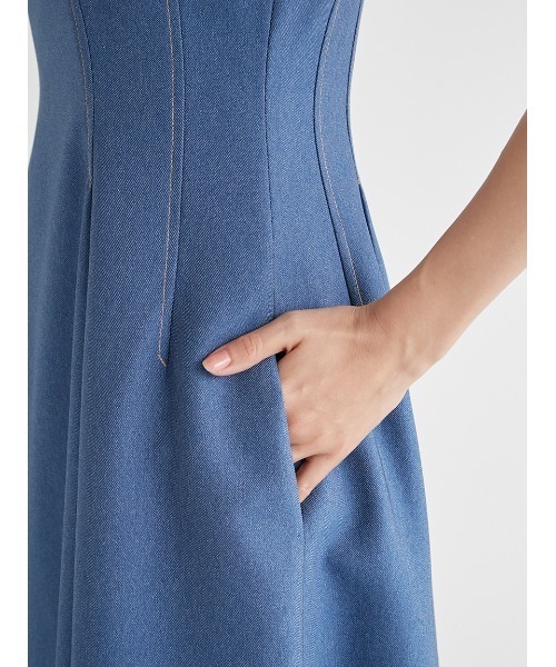 CELFORD(セルフォード)の「スカラカラーノースリーブワンピース(ワンピース・レディース・その他/インディゴブルー/ブルー・38/36/32)」の12枚目の写真