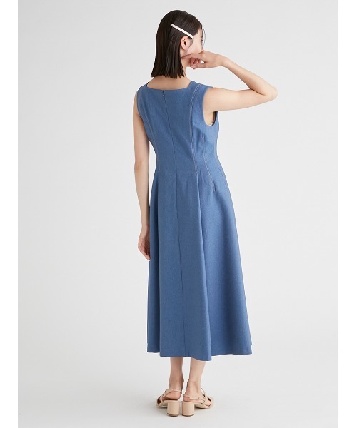 CELFORD(セルフォード)の「スカラカラーノースリーブワンピース(ワンピース・レディース・その他/インディゴブルー/ブルー・38/36/32)」の7枚目の写真