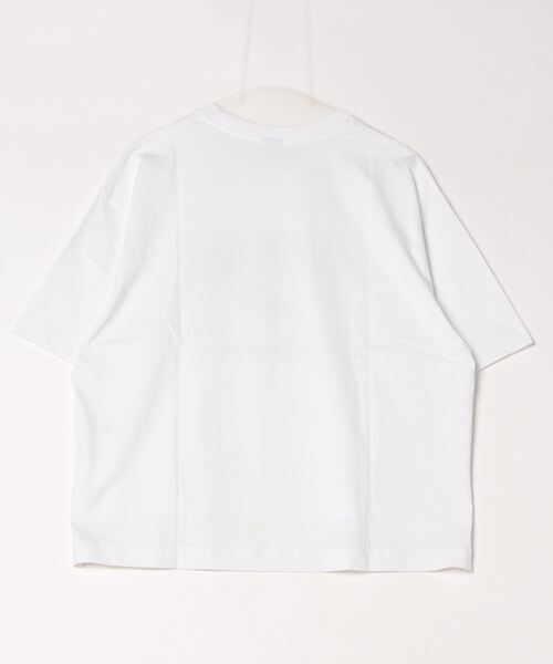TIGORA(ティゴラ)の「ティゴラ TIGORA コットンオーバーサイズTシャツ テニス(Tシャツ/カットソー・レディース・ダークブラウン/ホワイト・S/M/L/XL)」の3枚目の写真