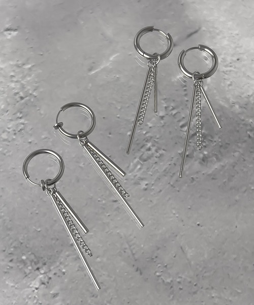 SBG（エスビー）の「インフルエンサー つぐ吉コラボ SBG デザインピアス/イヤリング（ピアス（両耳用）・メンズ・シルバー系その他/シルバー・FREE）」の4枚目の写真