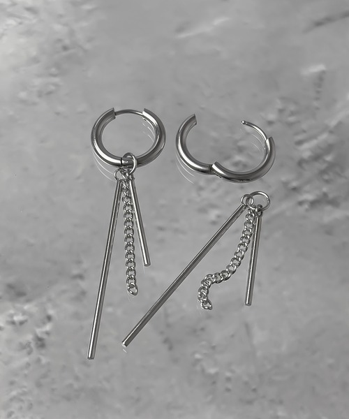 SBG（エスビー）の「インフルエンサー つぐ吉コラボ SBG デザインピアス/イヤリング（ピアス（両耳用）・メンズ・シルバー系その他/シルバー・FREE）」の5枚目の写真