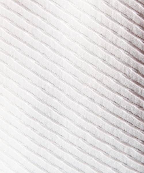 HIDEAWAYS NICOLE（ハイダウェイニコル）の「バイアスブリスタージャガードＶネック半袖プルオーバー（Tシャツ/カットソー・メンズ・ピンク/シルバーグレー/ブラック/オフホワイト・X-LARGE/LARGE/MEDIUM）」の14枚目の写真