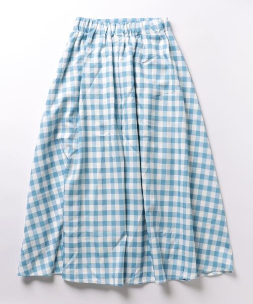 aimoha(アイモハ)の「青白チェック柄スカート(スカート・レディース・ブルー・LARGE/MEDIUM/SMALL)」の2枚目の写真
