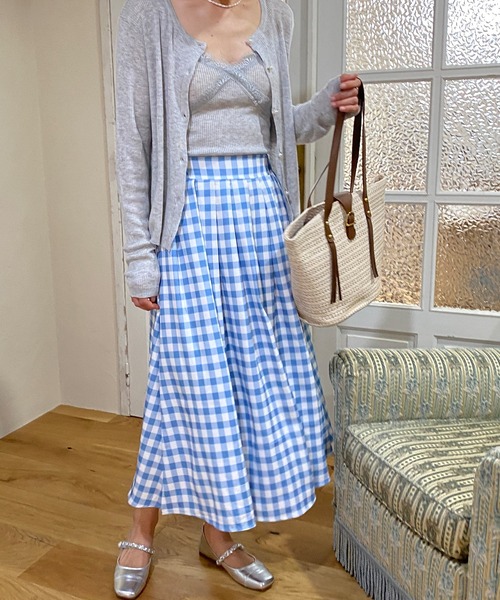 aimoha(アイモハ)の「青白チェック柄スカート(スカート・レディース・ブルー・LARGE/MEDIUM/SMALL)」の18枚目の写真