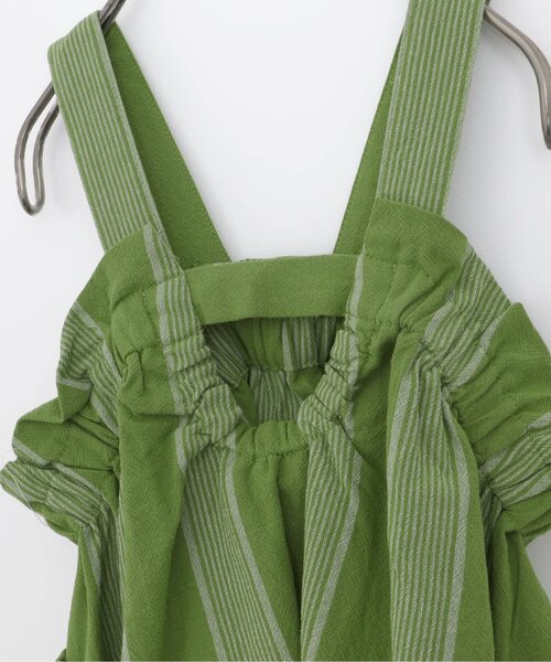 p.premier（ピードットプルミエ）の「先染めストライプワンピース&トップスセット（ワンピース・キッズ・ブラウン/レッド/グリーン・110/120/80/130/140/90/100）」の15枚目の写真