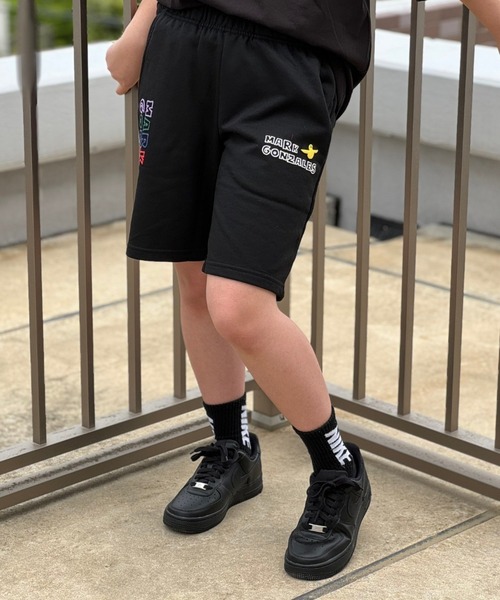 Mark Gonzales(マーク・ゴンザレス)の「MARK GONZALES ART WORK/マークゴンザレス【web限定】マルチカラーロゴスウェットショーツ(スウェットパンツ・メンズ・ブラック/グレー・X-LARGE/LARGE/MEDIUM)」の7枚目の写真