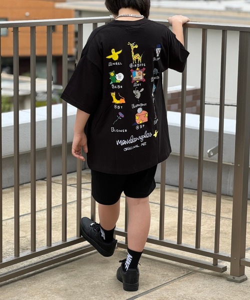 Mark Gonzales(マーク・ゴンザレス)の「MARK GONZALES ART WORK/マークゴンザレス【web限定】マルチカラーロゴスウェットショーツ(スウェットパンツ・メンズ・ブラック/グレー・X-LARGE/LARGE/MEDIUM)」の11枚目の写真