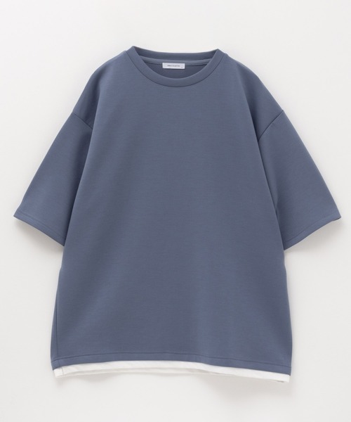 URBAN COLLECTION(アーバンコレクション)の「AIR SMOOSY ショートスリーブTee(Tシャツ/カットソー・メンズ・ブルー/グレイッシュベージュ/ホワイト/チャコールグレー・S/M/L/XL)」の21枚目の写真