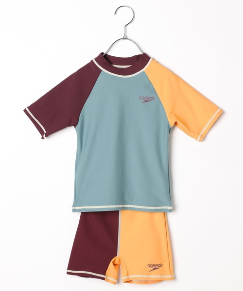 Speedo（スピード）の「[UVカット機能付き]【Speedo】セパレート水着（KIDS）（水着・キッズ・ブルー/グリーン/ブラウン・120cm/110cm/100cm）」の2枚目の写真